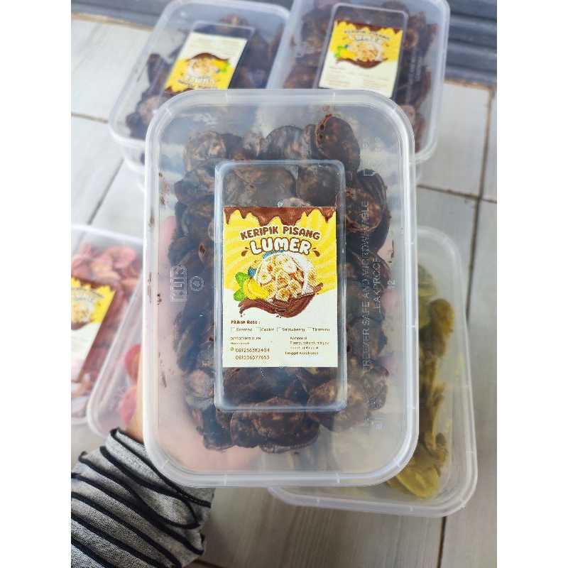 

keripik pisang lumer 125GR varian coklat