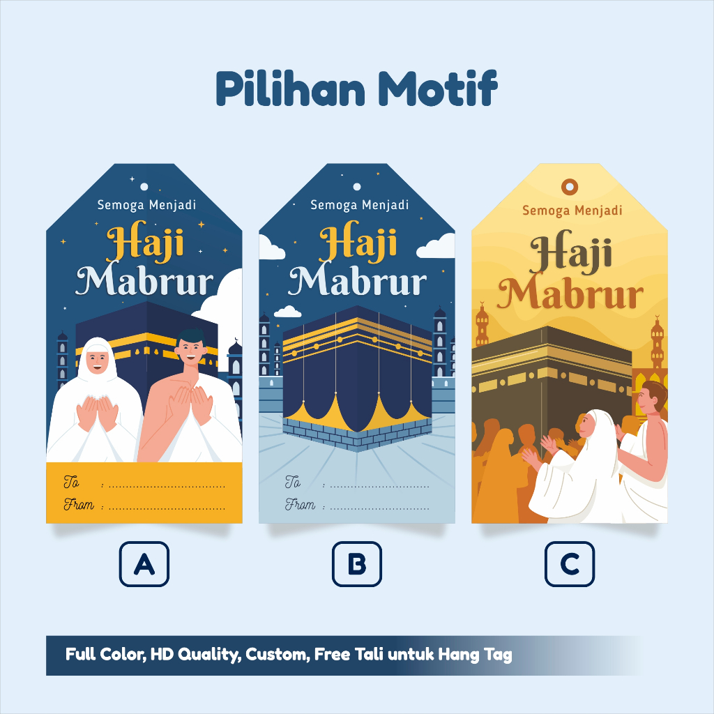 Hang Tag Souvenir Haji Oleh-oleh Umroh Gift