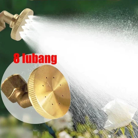 Nozzle Lubang 8 / Spuyer Semprotan Pertanian Kabut / Nozzle Kuningan Nozzle Super Kabut Paradised