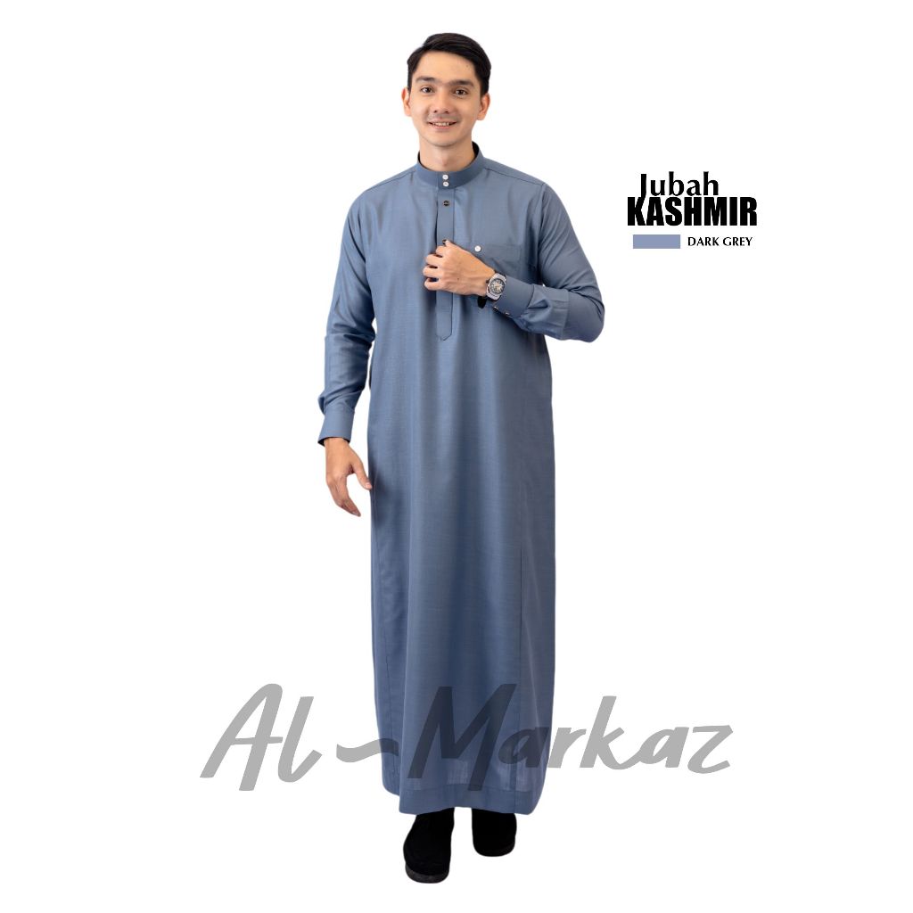 Al Markaz - Jubah Pria Muslim Slimfit Kashmir Terlaris