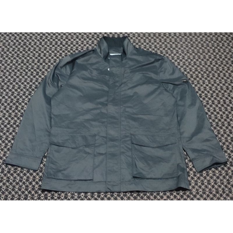 Jaket Casual Indian Motif Garis Abu