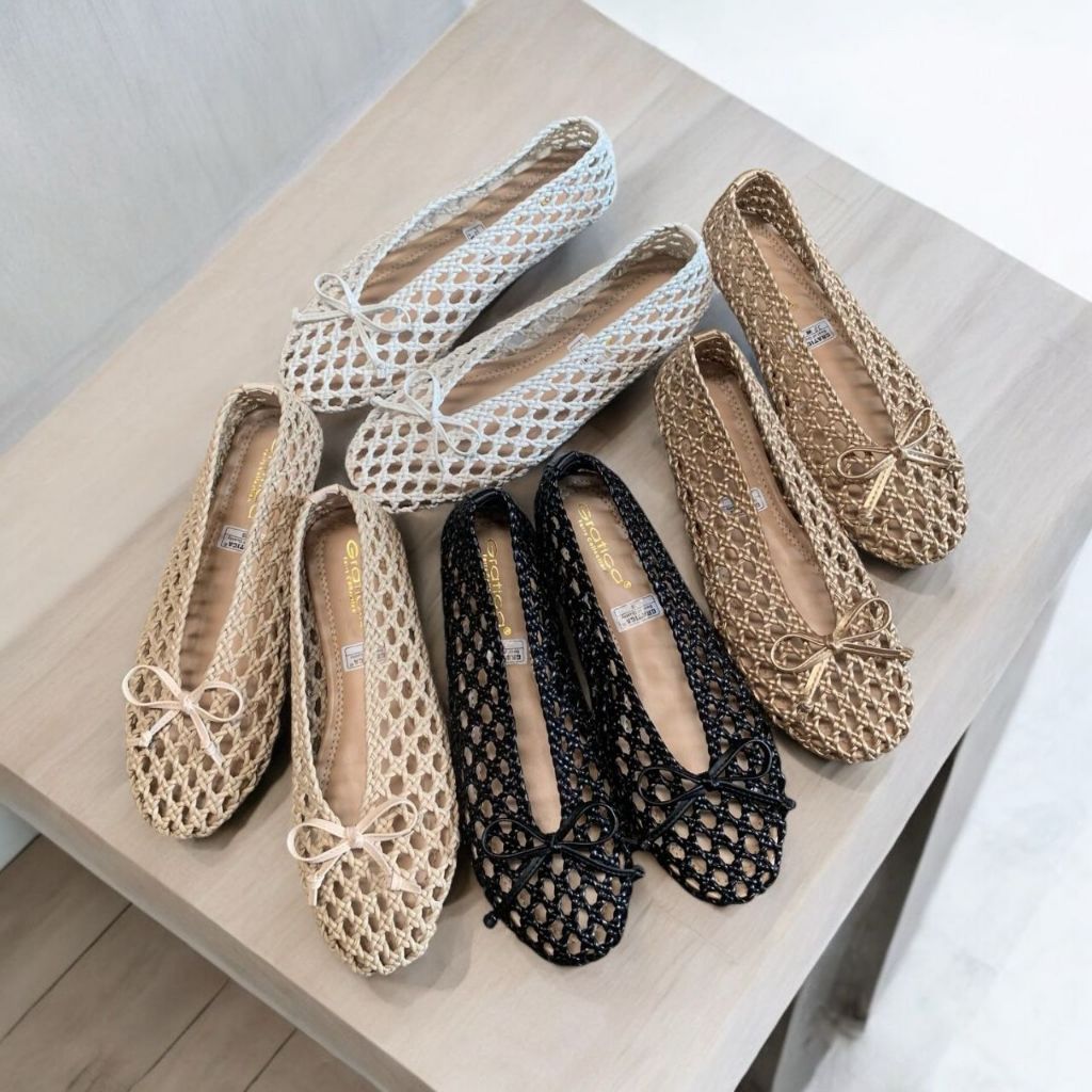Sepatu Wanita Terbaru/Sepatu Sandal Flat Shoes Gratica UD 01/Sepatu Balet Karet