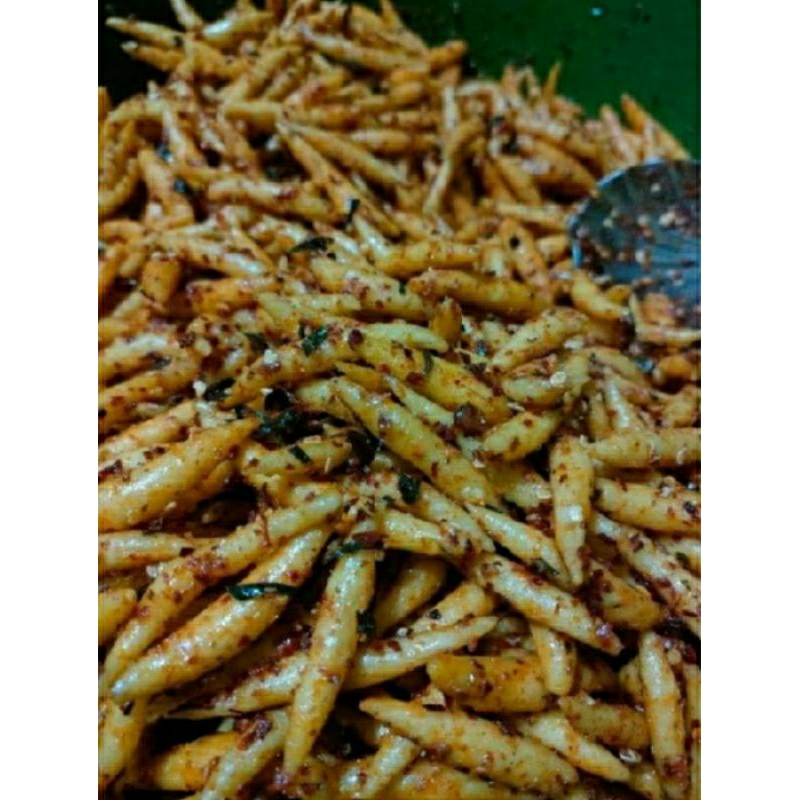 

500gram Telor Gabus Citruk Pedas Asin Gurih Stik Berkah Raja Snack