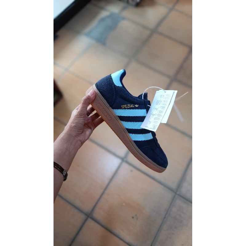 ADIDAS SPEZIAL NAVY LIST BIRU MUDA