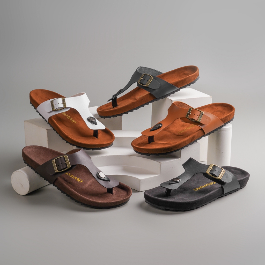 UNCLE JACK Sandal Casual Wanita Kulit Flat Anti Slip MF 004