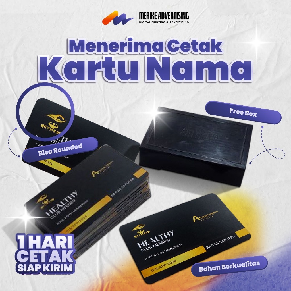 

KARTU NAMA FREE DESIGN BAHAN BERKUALITAS FREE BOX UJUNG ROUNDED | 1 SISI / 2 SISI