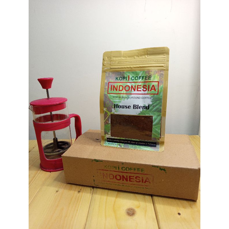 

Kopi Indonesia | House Blend | Kopi Bubuk/Ground Coffee | Arabica 33% Robusta 67% | Roasting Medium | Grinding Medium