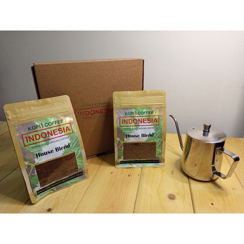 

Paket House Blend | 2x 200 gr | Kopi Bubuk/Ground coffee | Roasting Medium | Grinding Medium