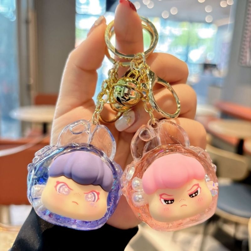 Gantungan Kunci Emosi Wajah Quicksand Keychain KS045 IQ