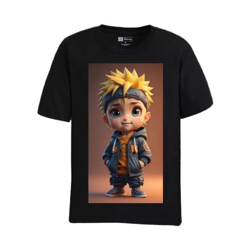 kaos Distro naruto catoon combed 24s original/kaos anime/T-shert naruto