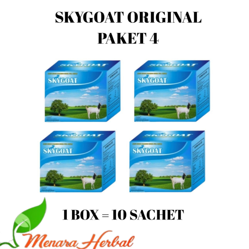 

Paket 4 Box Skygoat | Susu Kambing Etawa Bubuk Fullcream | Sky Goat Orginal