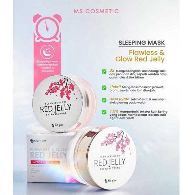 red jelly ms glow / red jelly ms glow original / red jelly glowing / red jelly ms glow original bpom