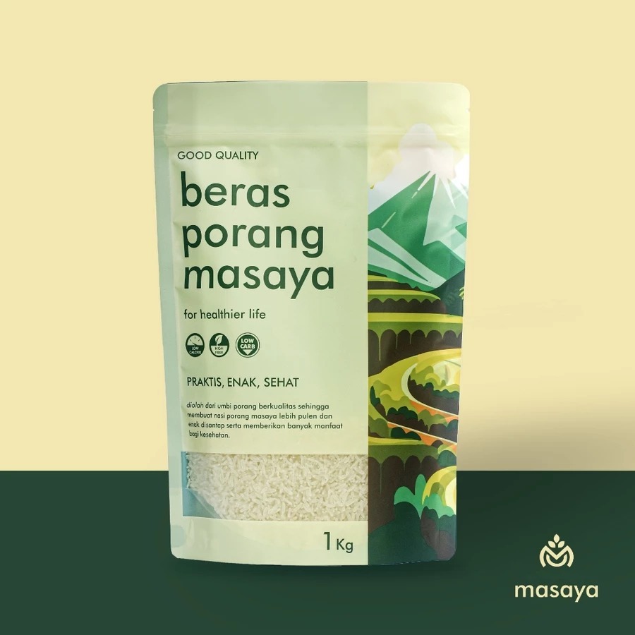 

PROMO Masaya Beras Porang || Kemasan Pouch 1 Kg