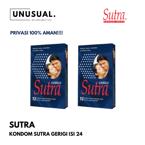 Kondom Sutra Biru Gerigi Isi 24 Lateks Impor