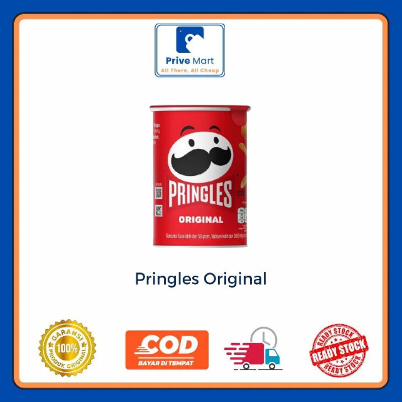 

Pringles Kripik Kentang Original 50g Prive Mart