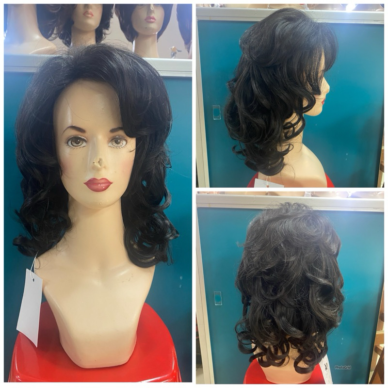 wig rambut palsu model tante curly sebahu catalina
