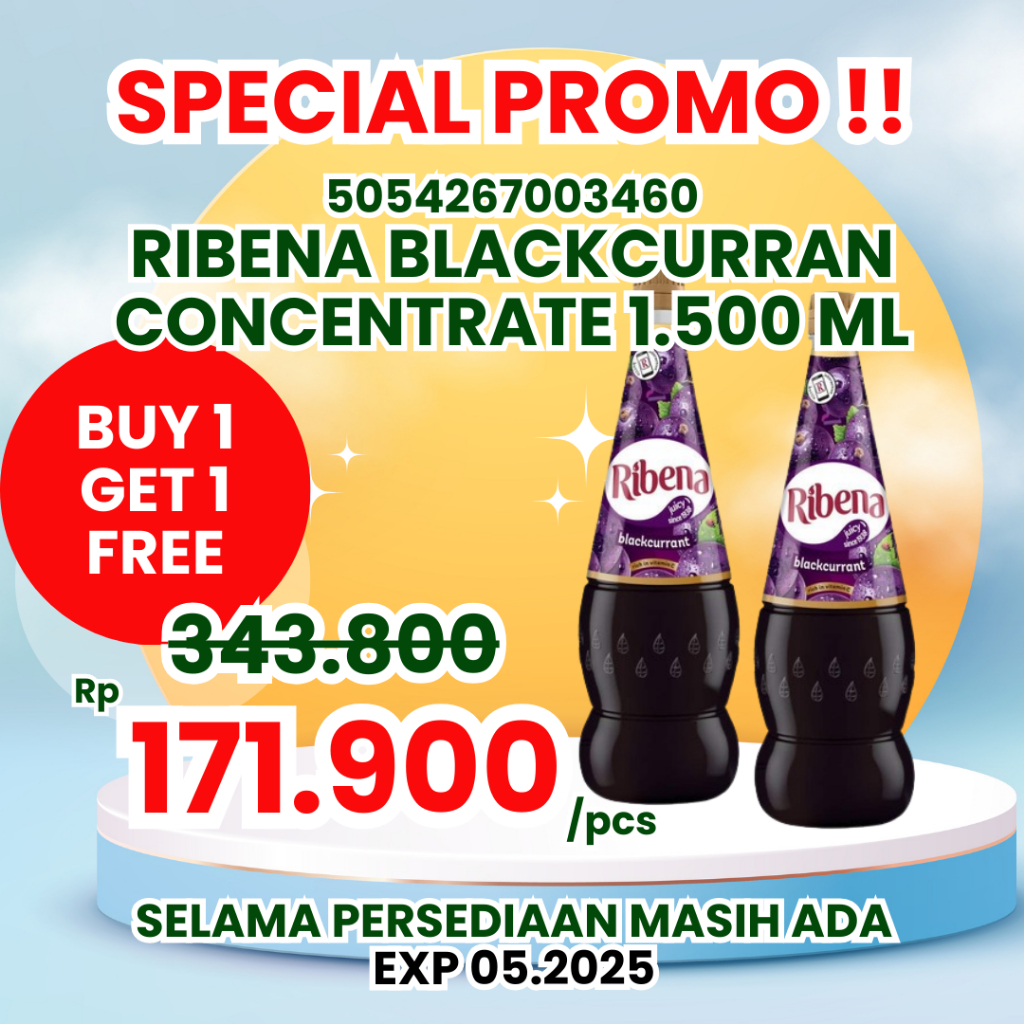 

Ribena Blackcurrant Concentrate 1.500ML