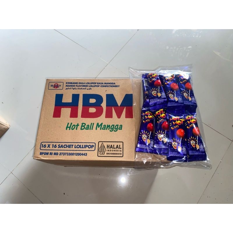 

hbm hot ball mangga pack/karton