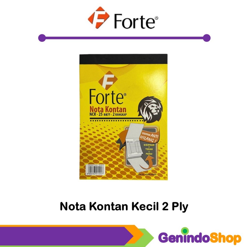 

Nota Kontan Kecil NCR 2 Ply Forte A6