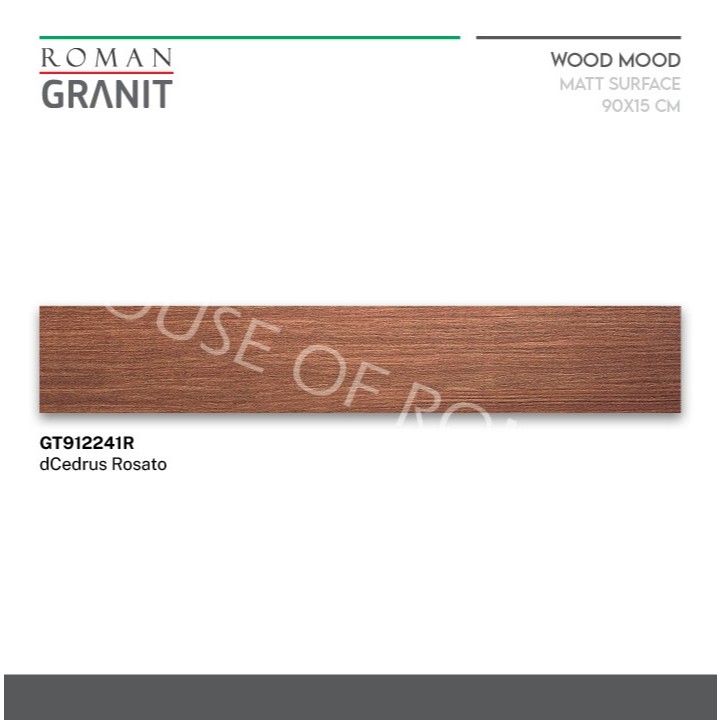 Roman Granit 90x15 GT912241R - dCedrus Rosato / granit kayu / lantai kayu / lantai parkit / granit m