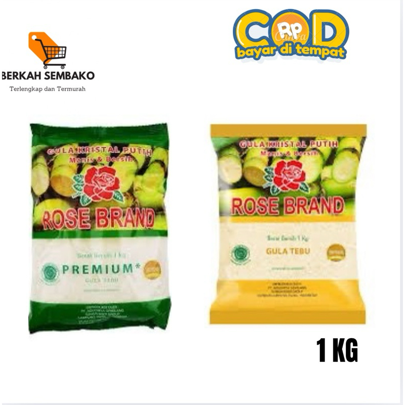 

ROSE BRAND gula pasir kemasan - 1 kg