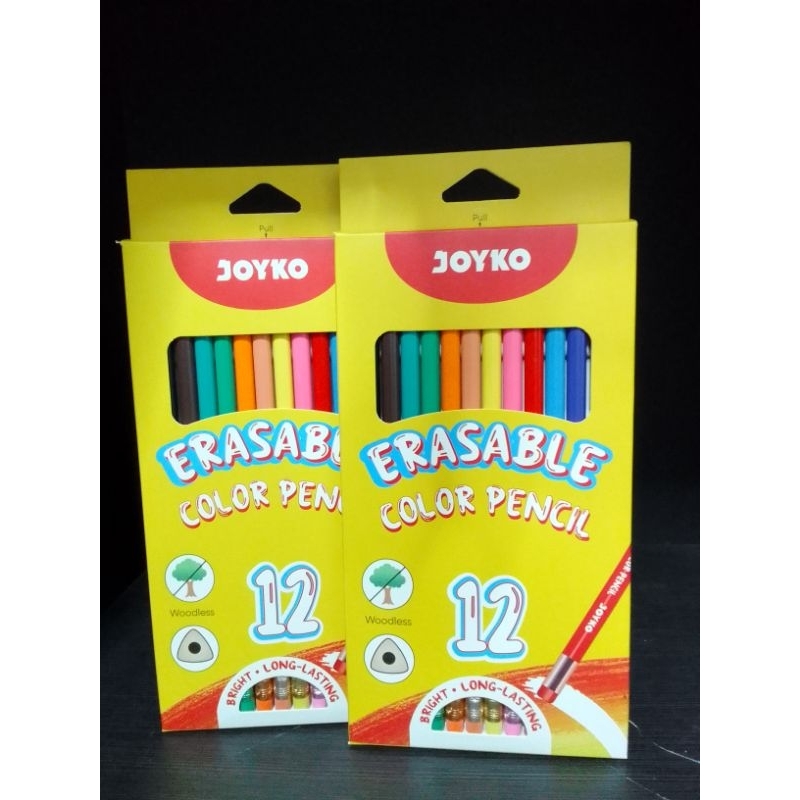 

(1 PCS) PENSIL WARNA 12W ERASABLE CP-0130-12 JOYKO