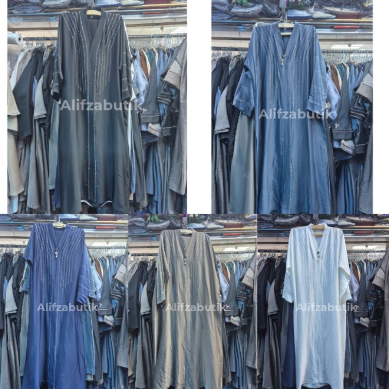 Gamis Abaya Saudi Arab Original Blink Garis