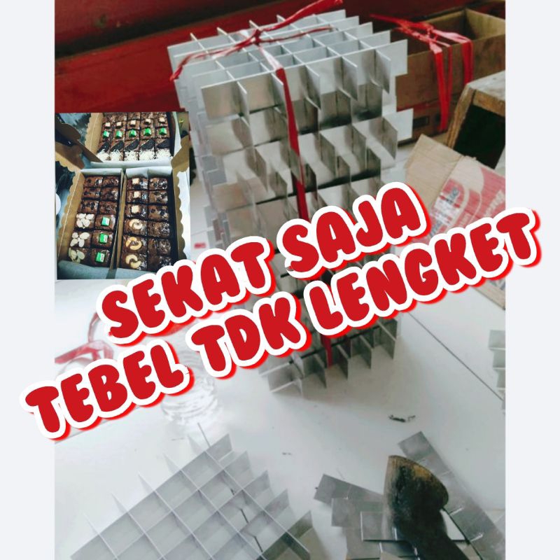 SEKAT SAJA SEKAT 20X20X4 ISI 36 30 24 25 20 20x10x4 isi 10 12 18 8 TANPA LOYANG FREE BUBBLE LOYANG C