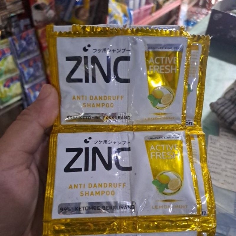 zinc shampoo sachet