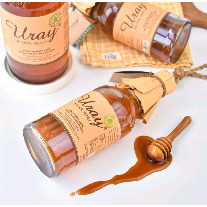 

Madu Uray 450 gr | 850 gr Madu murni dengan royal jelly botol kemasan baru