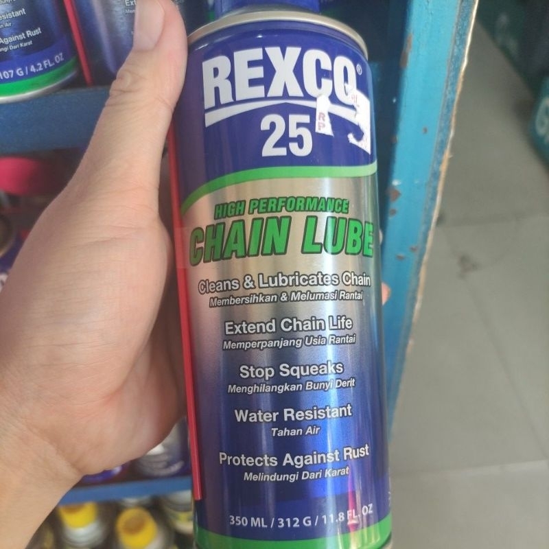 pelumas rantai rexco 25 / chain lube recxo 25 350ml / oli rantai 350ml rexco 25 chainlube