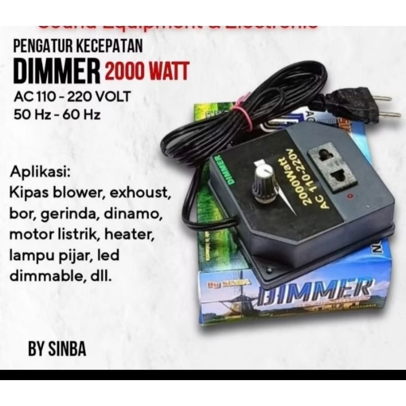PENGATUR KECEPATAN 2000WATT DIMMER 2000WATT