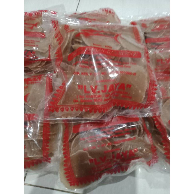 

krupuk ikan tengiri gurih terasa ikan nya