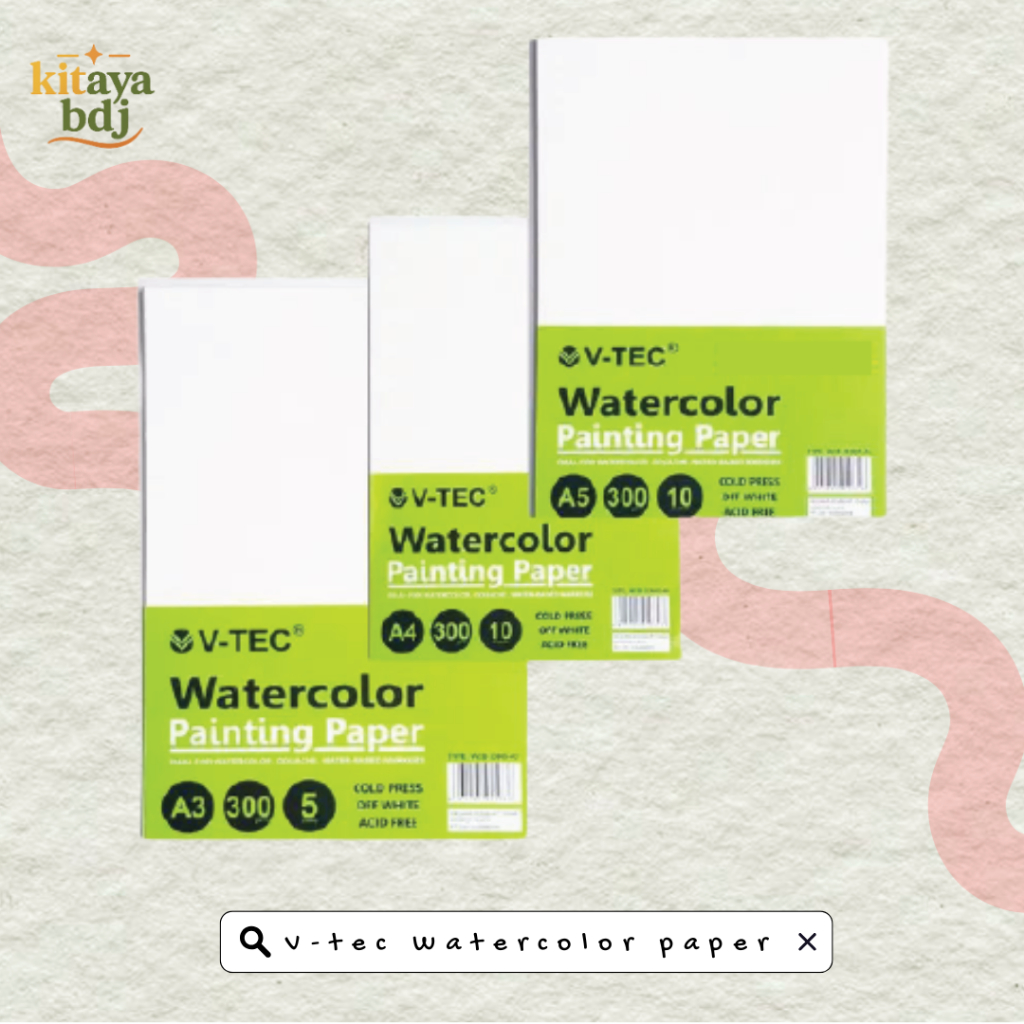 

V-TEC Watercolor Paper 300 gsm Cold Pressed