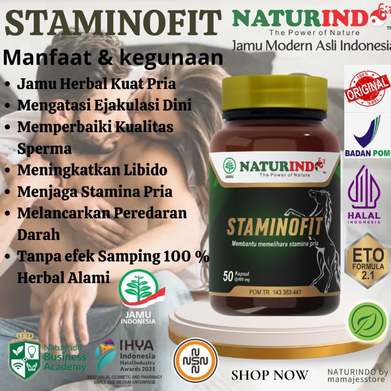 Jual STAMINOFIT - NATURINDO Asli 100% Original (COD)