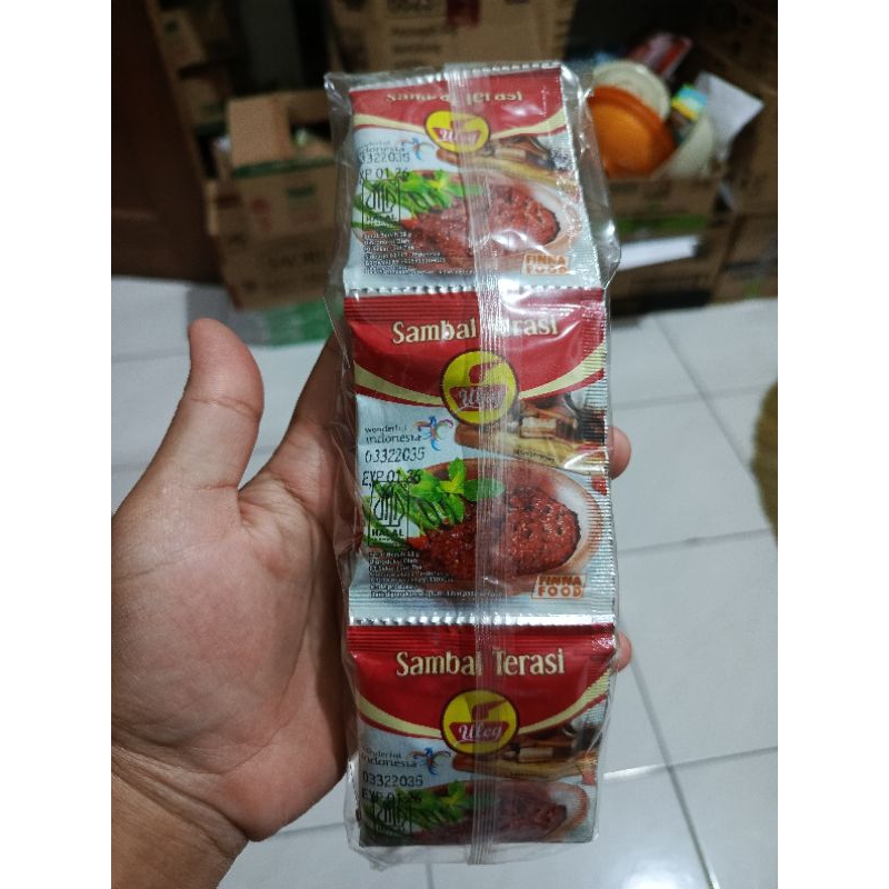 

FINNA Sambal Terasi Uleg Isi 10 Saset (10 Saset x 20gr)