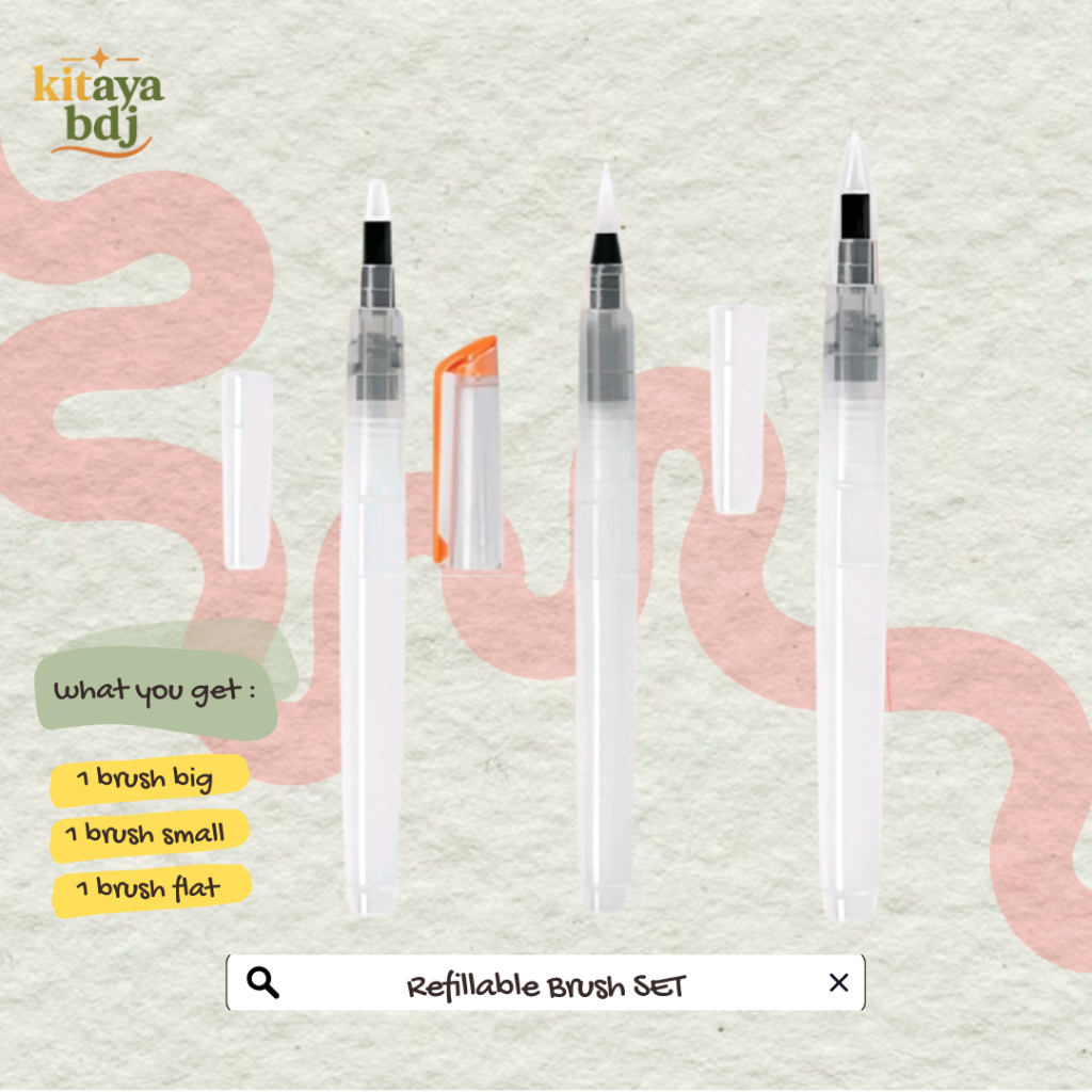 

Pen Tinta Refillable For Water Color