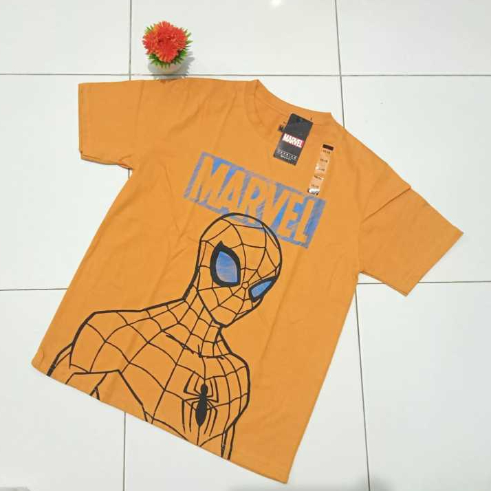 Atasan baju kaos anak remaja laki laki tanggung superhero terbaru