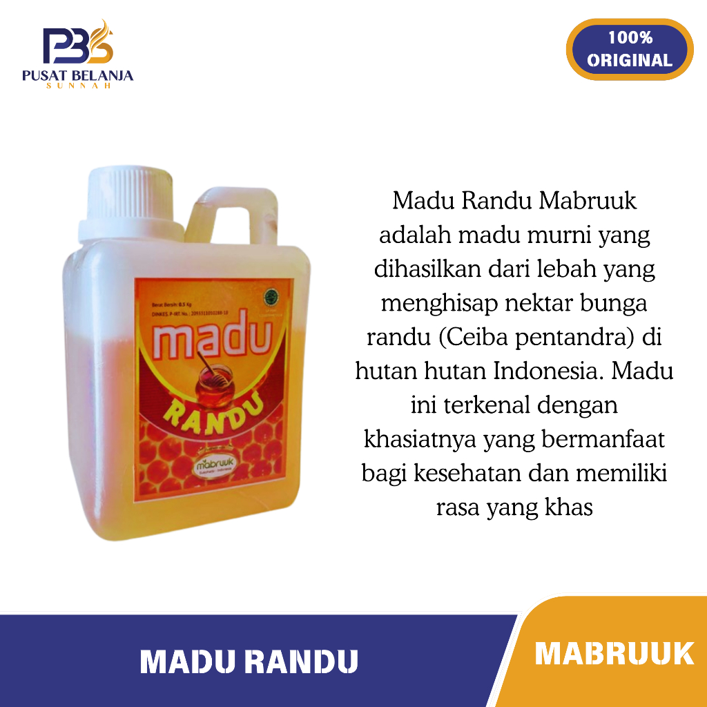

Madu Randu 1KG - Menambah Daya Tahan Tubuh dan Mengobati Berbagai Macam Penyakit - Mabruuk
