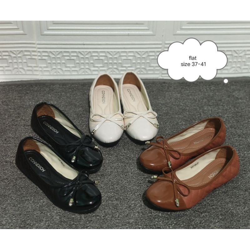 sepatu flat connexion wanita branded matahari