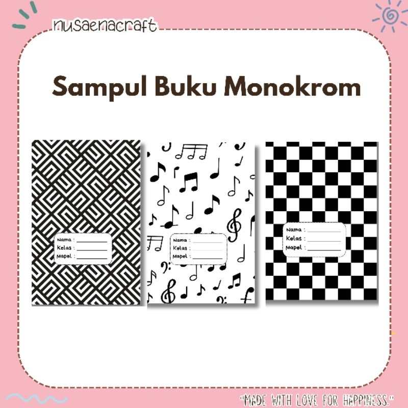 

nusaena craft - Sampul Buku Monokrom isi 10