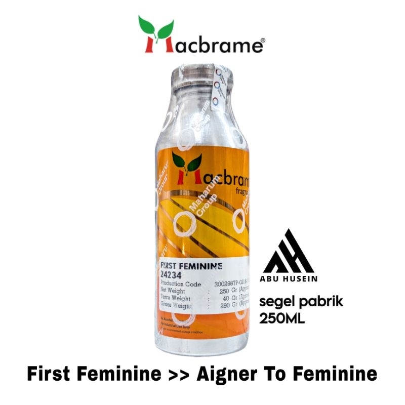 FIRST FEMININE 250ML PRODUK MACBRAME SEGEL PABRIK (untuk keterangan baca deskripsi produk)