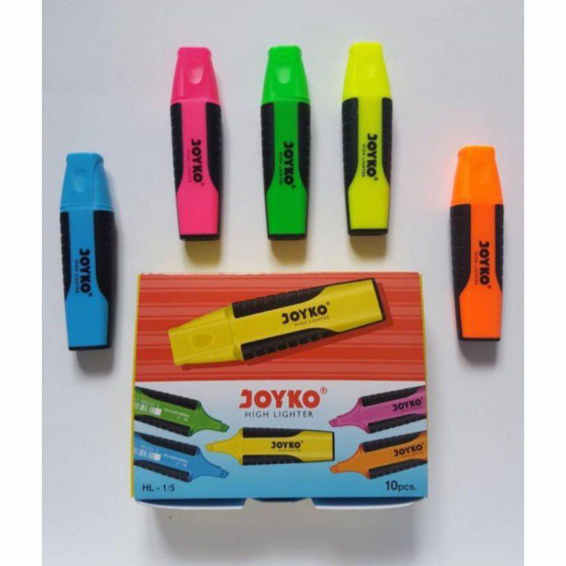 

JOYKO HIGHLIGHTER PASTEL NEON COLOUR 1 BOX [10PCS]