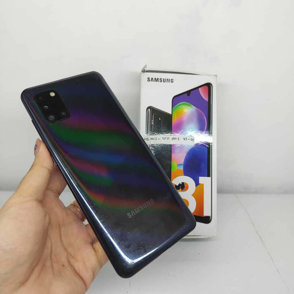 Samsung Galaxy A31 6/128GB Black Fullset Mulus No Minus NO Kendala