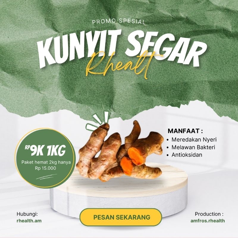

Kunyit Segar Meredakan Nyeri | Rhealth