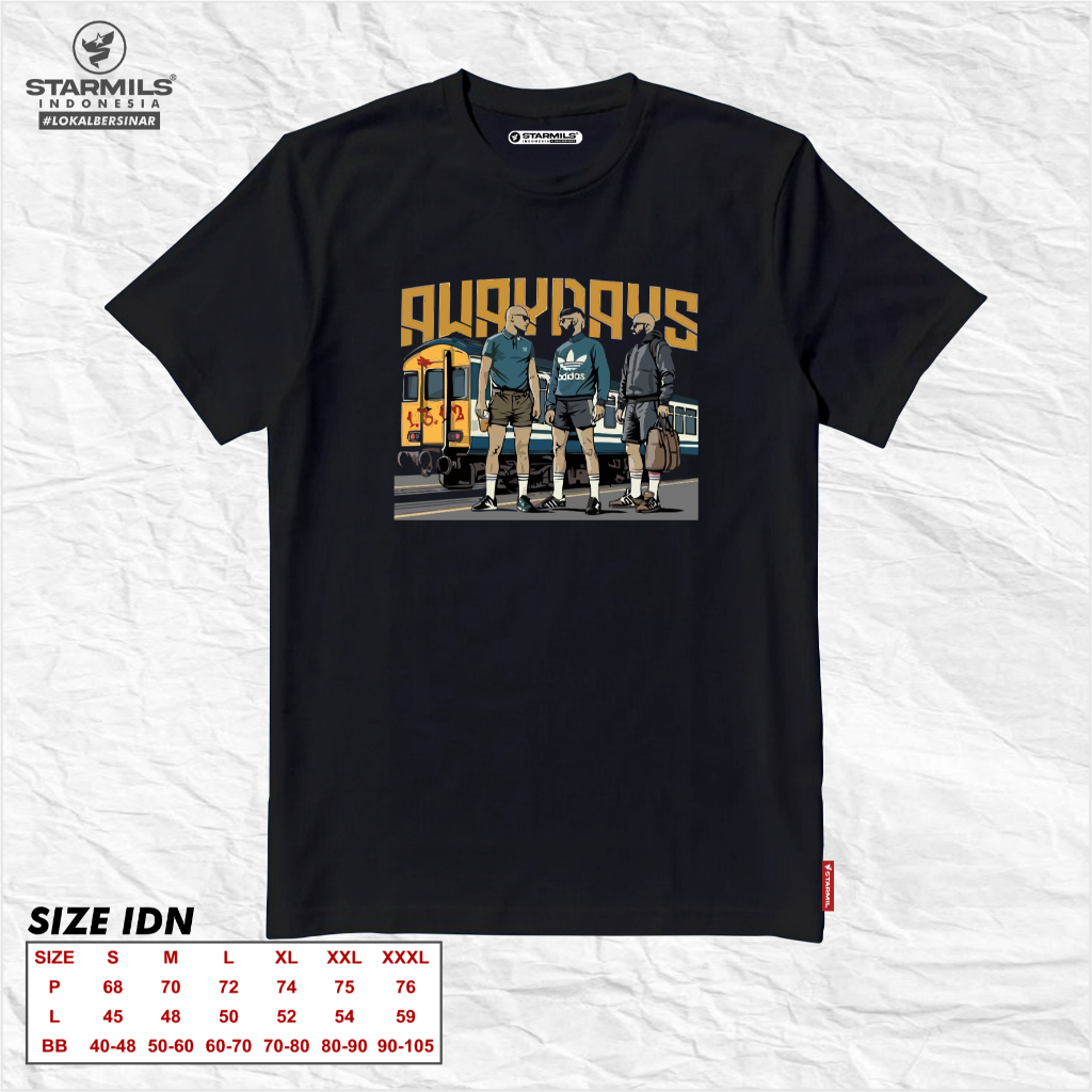 Kaos Awaydays Football Culture Tshirt Casual