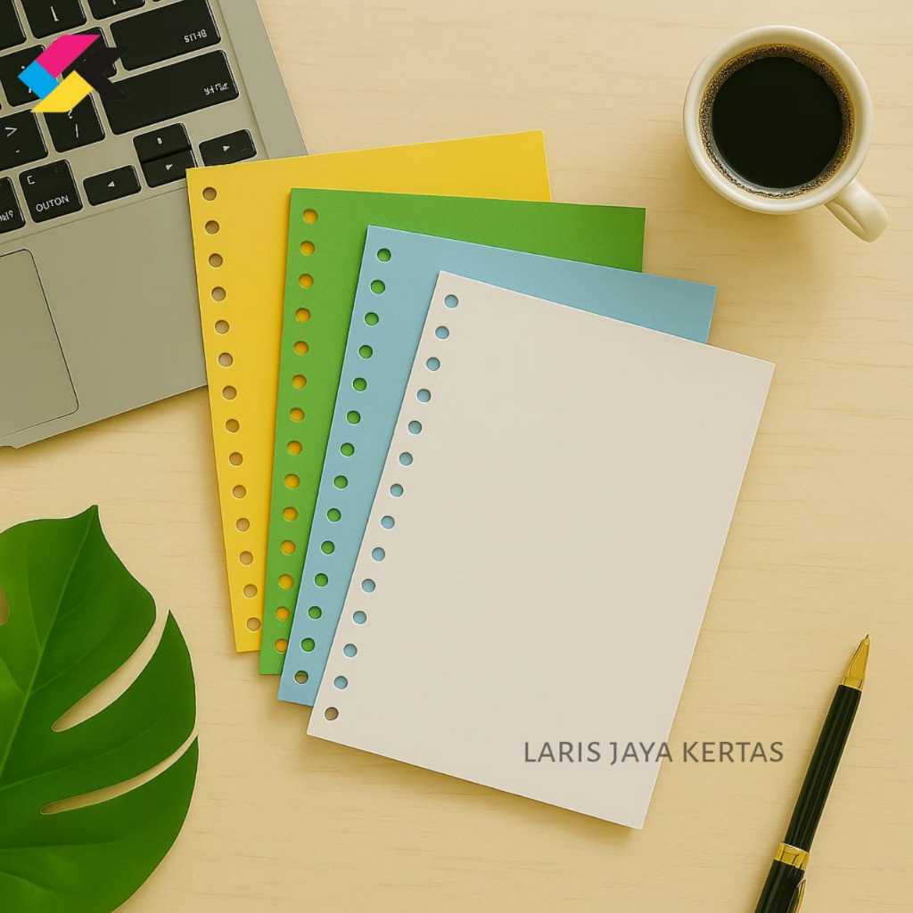 

Multicolor Loose Leaf Binder A5 Loose leaf B5 Hvs warna Binder Isi Ulang A4 Journal Refill Paper Warna Isi Kertas binder a5 Loose Leaf A5 Polos Berwarna Refill Binder A5