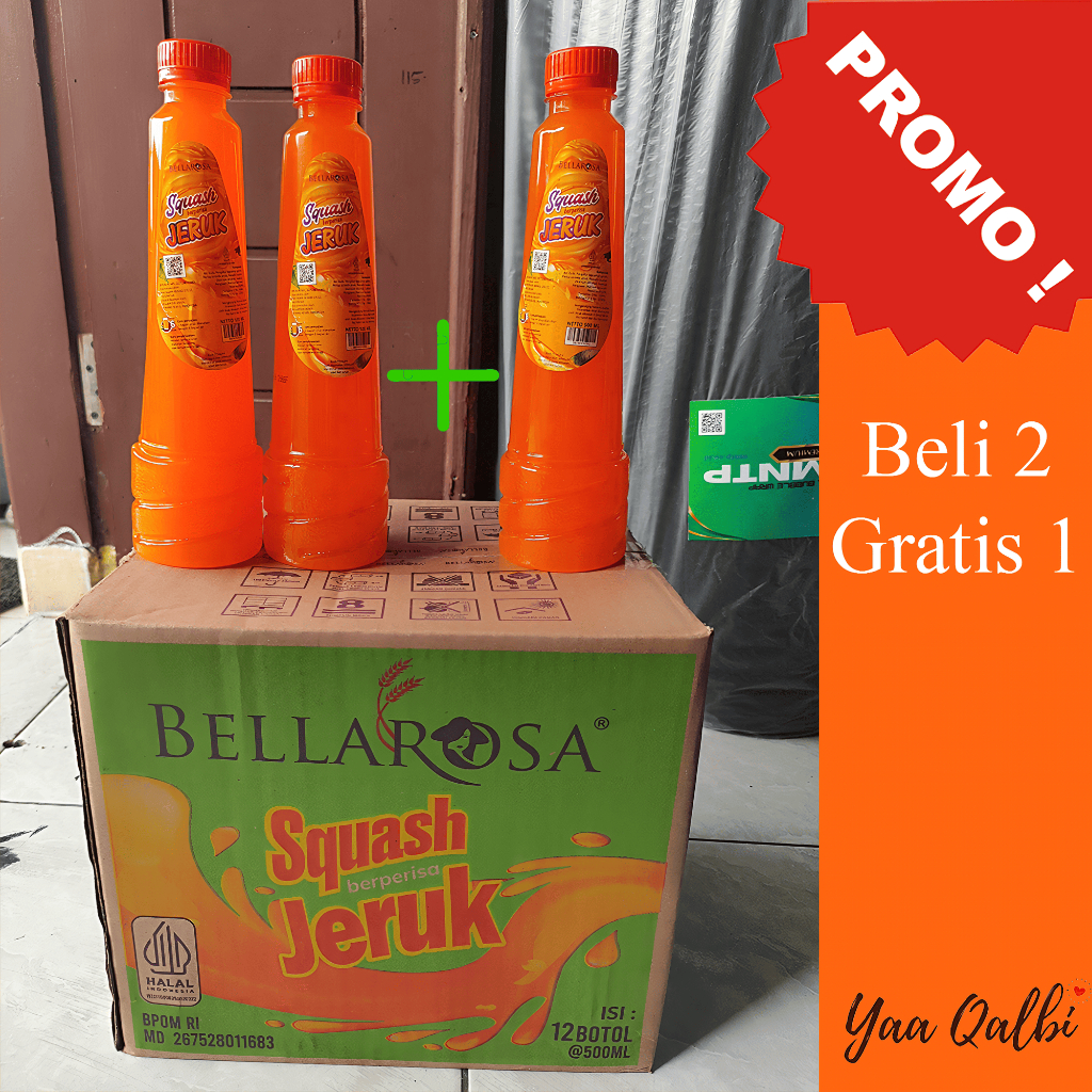 

PROMO Sirup BellaRosa Squash Jeruk Beli 2 Gratis 1 Botol / Sirup Jeruk Botol