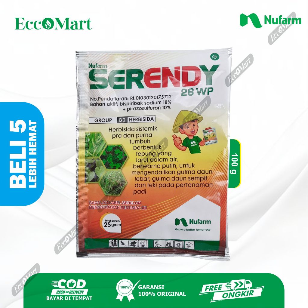 Herbisida Serendy 25g - sistemik dan purna tumbuh | herbisida padi