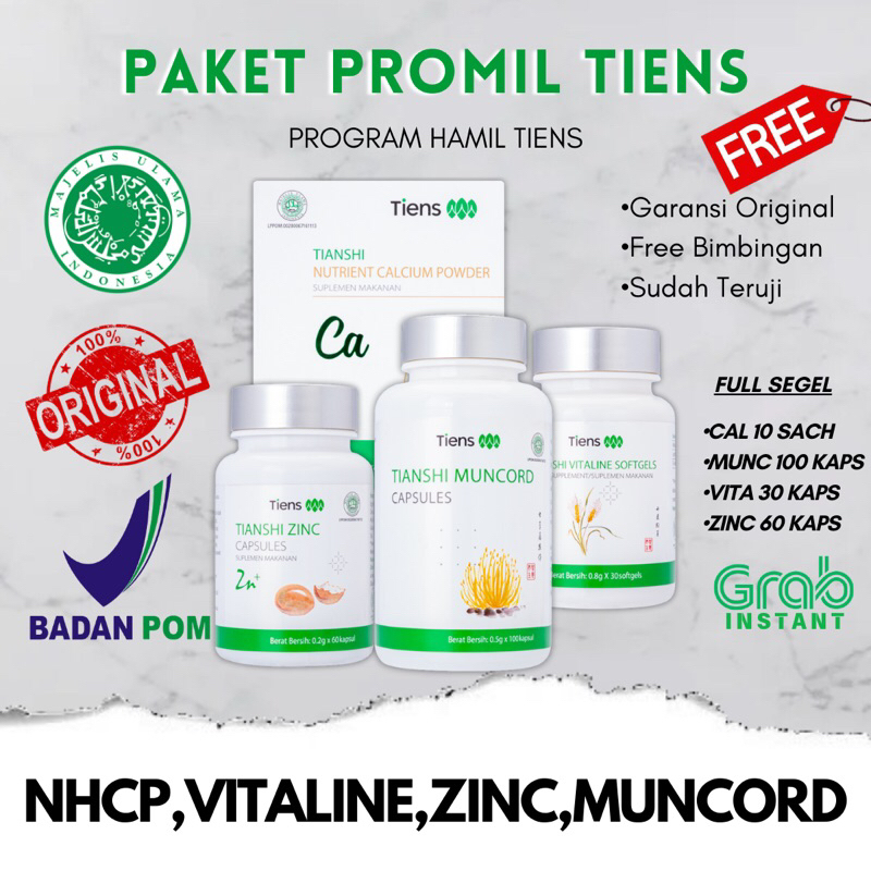 Tiens Fitofarmaka Paket Nutrisi Promil Tiens Program Cepat Hamil Suami & Istri